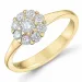 diamantring i 14 karat gull 0,20 ct 0,40 ct