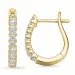 17 mm creol i 14 karat gull med diamant 