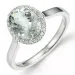 ametyst diamantring i 14 karat hvitt gull 2,00 ct 0,12 ct