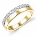 diamant ring i 14 karat gull og hvitt gull 0,38 ct