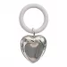 Dåpsgave: hjerte rangle i sølvplett  modell: 150-87760