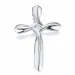 kors diamant anheng i 14 karat hvitt gull 0,031 ct