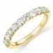 diamant ring i 14 karat gull 0,75 ct