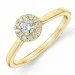 diamant ring i 14 karat gull 0,234 ct