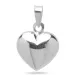 12 x 14 mm hjerte anheng i sølv