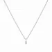 lab grown diamant anheng med halskjede i 925 karat sølv 0,062 ct