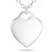 Hjerte halskjede i sølv med hjerteanheng i sølv