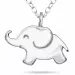 Lille elefant halskjede i sølv