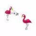 flamingo ørestikker i sølv