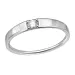 lab grown diamant solitairering i rodinert sølv