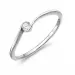 lab grown diamant solitairering i rodinert sølv