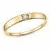 lab grown diamant alliansering i forgylt sølv