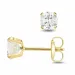 5 mm ørestikker i 9 karat gull med zirkon - Gold Collection