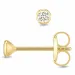 2,5 mm ørestikker i 9 karat gull med zirkon - Gold Collection