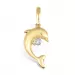 delfin anheng i 9 karat gull med rhodium