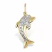 delfin anheng i 9 karat gull med rhodium