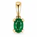 smaragd anheng i 14 karat gull 0,26 ct