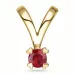 rubin gullanheng i 14 karat gull 0,30 ct