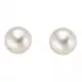 8 mm Aagaard runde hvite perle ørestikker i 8 karat
