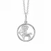 Aagaard stjernetegn skytten anheng med halskjede i sølv