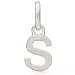 Støvring Design bokstav s anheng i rodinert sølv
