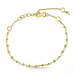 Ekte peridot armbånd i forgylt sølv 15 cm plus 6 cm x 3,0 mm