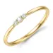 diamant ring i 9 karat gull 0,07 ct - Simple Diamonds