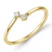 diamant ring i 9 karat gull 0,05 ct - Simple Diamonds