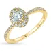 zirkon ring i 9 karat gull