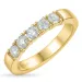 zirkon ring i 9 karat gull