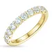 zirkon ring i 9 karat gull
