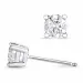 2 x 0,40 ct lab grown diamant hvitt gull solitaireørepynt i 14 karat hvitt gull med lab grown diamant