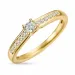 diamant ring i 14 karat gull 0,1 ct 0,056 ct