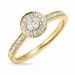 diamantring i 14 karat gull 0,34 ct