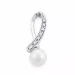 perle diamantanheng i 14 karat hvitt gull 0,15 ct