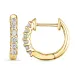 13 mm diamant creol i 14 karat gull med diamant 