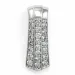 Stort diamantanheng i 14 karat hvitt gull 0,52 ct