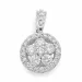 rundt diamantanheng i 14 karat hvitt gull 0,74 ct