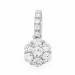 rundt diamantanheng i 14 karat hvitt gull 0,48 ct