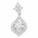 diamantanheng i 14 karat hvitt gull 0,51 ct