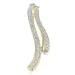 abstrakt diamant anheng i 14 karat gull med rhodium 0,255 ct