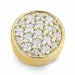rundt dame diamantanheng i 14 karat gull 0,199 ct