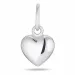 6 x 8 mm hjerte anheng i sølv
