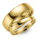6 og 3 mm gifteringer i 9 karat gull - par