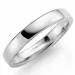 4 mm giftering i 9 karat hvitt gull