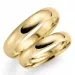 4 og 3 mm gifteringer i 9 karat gull - par