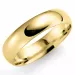 bred 6 mm giftering i 9 karat gull