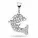 kolleksjonsprøve delfin anheng i sølv
