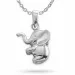 Elefant halskjede i sølv med anheng i sølv