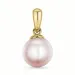 7 mm rosa perle anheng i 9 karat gull